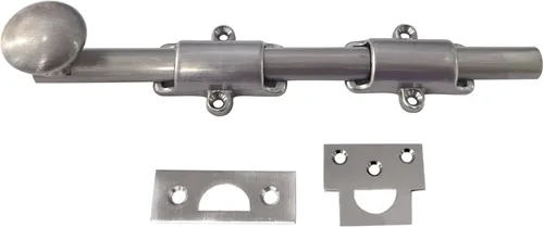 Miniatura 8 de QCAA Perno de puerta holandés de latón macizo, 36 ", latón pulido lacado, 1 paquete, hecho en Taiwán 35.8 in - Latón pulido lacado