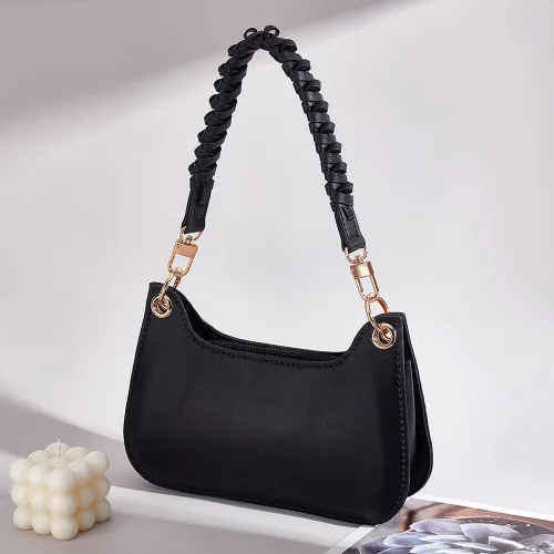 Miniatura 5 de PH PandaHall 1 pieza 17 pulgadas trenzado imitación cuero asas de repuesto bolsos correas bolso bandolera correa con hebilla de langosta giratoria