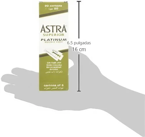 Miniatura 4 de Cuchillas de doble filo 100 Astra superior Premium Platinum