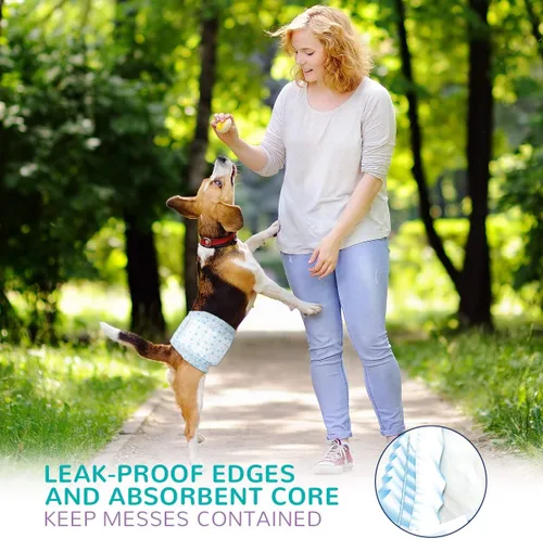 Miniatura 6 de Pañales absorbentes para perros machos, bandas para el vientre para perros con protección contra fugas, micción excitable, incontinencia