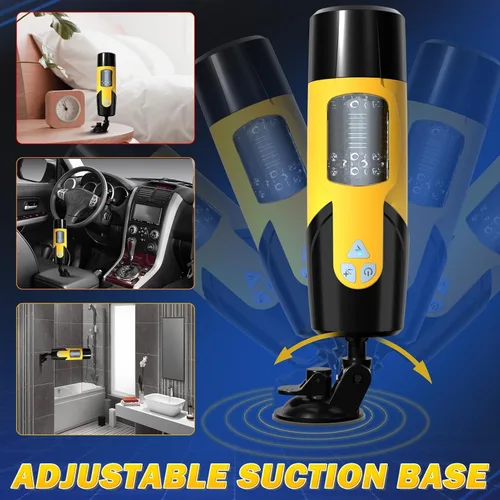 Miniatura 5 de Masturbador automático masculino, taza de masturbadores masculinos con 7 modos de empuje y rotación para estimulación del pene, juguete eléctrico