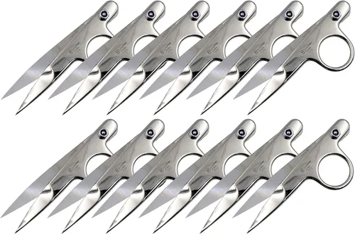 Ultima Pinzas de rosca de 4.5 pulgadas – Tijeras de hilo de precisión forjadas en caliente, recortador de bordado y cortador de costuras (paquete de