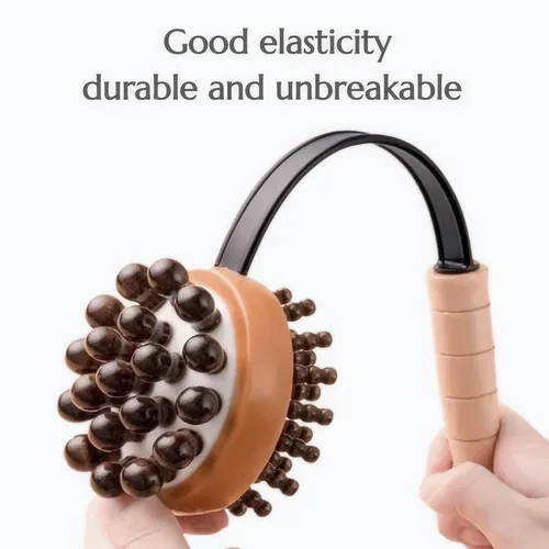 Miniatura 4 de Martillo de masaje, masajeador de espalda Meridians, masajeador de percusión de doble cabeza y espalda, martillo de masaje manual para cuello