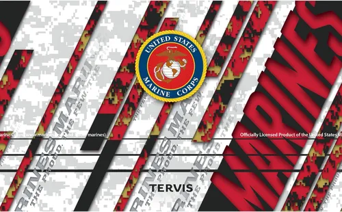 Miniatura 2 de Tervis Traveler Marines - Vaso aislado de triple pared con logotipo Digi Camo mantiene las bebidas frías y calientes, 20 onzas, acero inoxidable