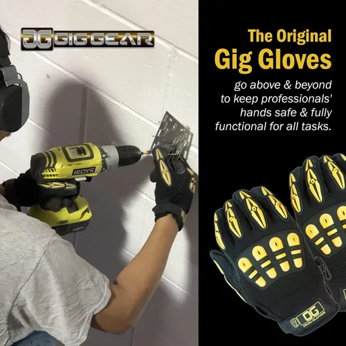 Miniatura 9 de Gig Gear Guantes de trabajo de alta visibilidad, hechos para profesionales de giras, espectáculos, teatros y eventos en vivo y producción in situ