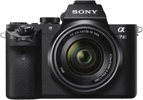 Miniatura 3 de Sony Cámara sin espejo a7 II con lente de 1.102-2.756 in (ILCE7M2K/B) + bolsa + tarjeta de 64 GB + lector de tarjetas + trípode flexible + correa
