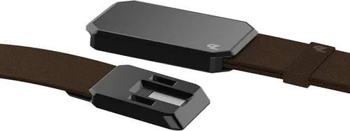 Miniatura 3 de Groove Life - Cinturón de nailon elástico para hombre con hebilla magnética de aluminio