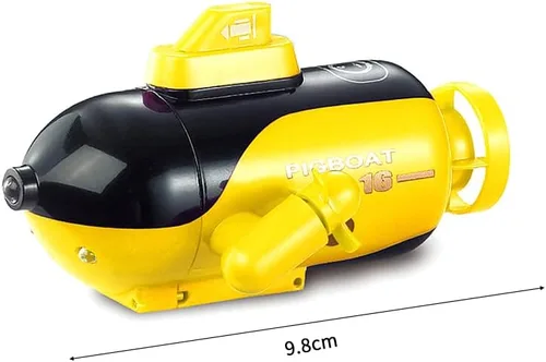 Miniatura 5 de GoolRC Mini submarino de control remoto, juguete submarino RC de 4 canales de control remoto de juguete adelante/buceo, atrás/superficie, giro a