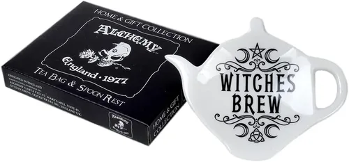 Miniatura 2 de Pacific Giftware Alchemy England - Soporte para cucharas de cerámica para cocina, café, té, decoración de brujas, utensilios para Halloween, gótico