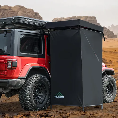 Miniatura 11 de WildFinder Tienda de campaña para techo de techo rígida, cubierta rígida adecuada para Jeep, SUV, camión, furgoneta, techo de coche para 2 a 3