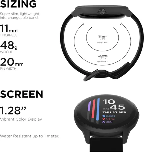 Miniatura 2 de iTouch Sport 4 Smartwatch - Monitor de actividad física, monitor de frecuencia cardíaca, esfera de reloj personalizable, rastreador de actividad