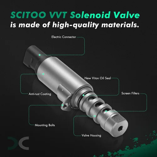 Miniatura 4 de SCITOO 06E109257J Solenoide de sincronización variable de control (VVT) 2005-2008 para Audi A4 2005-2009 para Audi A4 Quattro