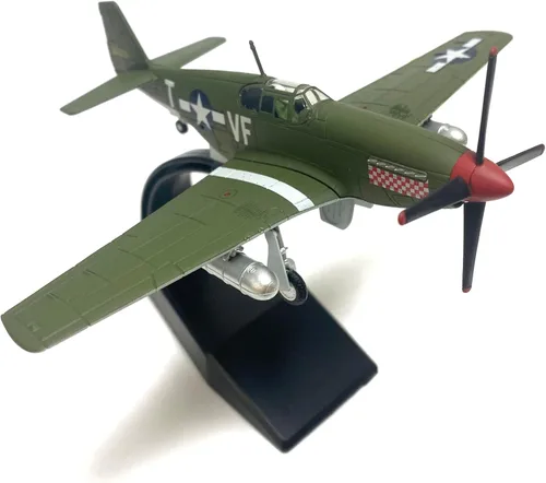 Miniatura 3 de Modelo de avión fundido a troquel P-51 Mustang 1/72 de América del Norte