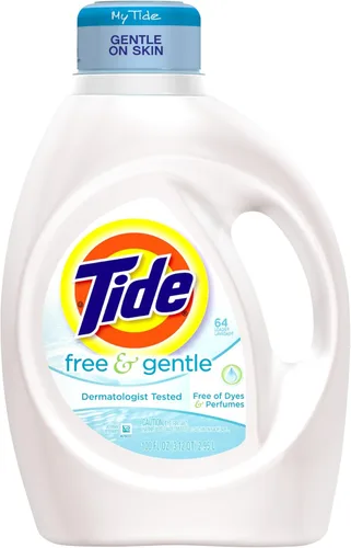 Miniatura 17 de Tide Free & Gentle - Detergente líquido suave para ropa, 64 cargas