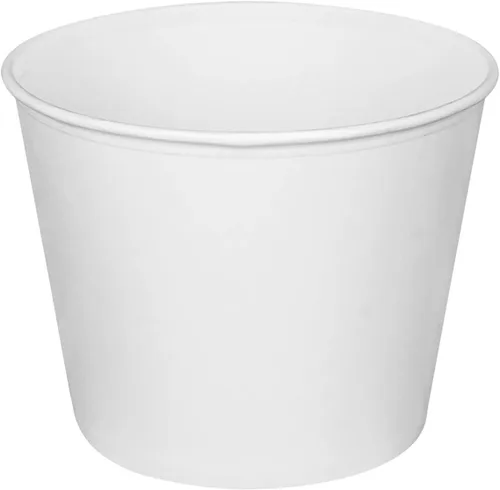Miniatura 10 de Karat Paquete C-FB85W (7.441 in) cubos de comida de 85 onzas con tapas de papel (caja de 180)