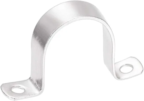 Miniatura 6 de uxcell Correa de tubo rígida de 0.630 in (0,6 pulgadas), 2 correas de tubo de agujeros 304 abrazadera de tubo de tensión de acero inoxidable 2 piezas