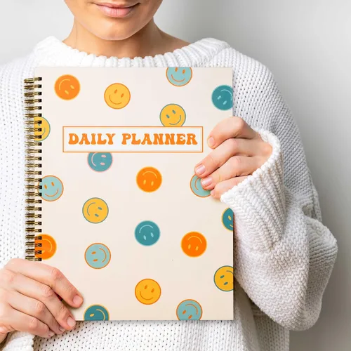 Miniatura 6 de Agenda diaria sin fecha de 8.5 x 11 pulgadas, cuaderno de lista de tareas, diario de seguimiento de hábitos, planificador A4 de tapa dura grande