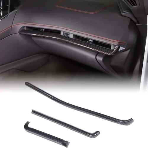 Miniatura 30 de CHEAYAR Funda de cargador de teléfono con patrón de fibra de carbono compatible con Chevrolet Corvette C8 2020-2023, funda de carga inalámbrica