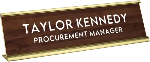 Miniatura 8 de Placa de escritorio grabada personalizada, personalizada con tu nombre y título, decoración perfecta para oficina, negocio o hogar, múltiples Rosa