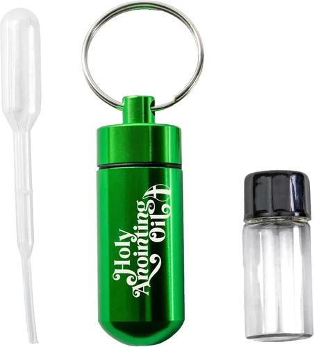 Miniatura 13 de Kit de accesorios para botella de aceite de unción, contenedor de llavero aguamarina, cuentagotas de plástico y pequeño frasco de vidrio vacío