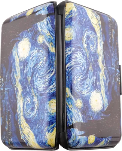Miniatura 32 de Tarjetero de aluminio con bloqueo RFID para hombres y mujeres, elegante cartera de viaje con 7 ranuras, la mejor protección contra escaneos