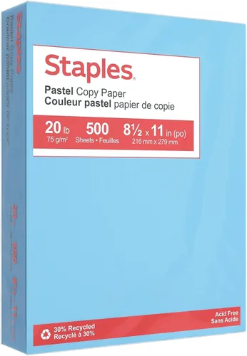 Miniatura 15 de Staples Papel de copia pastel 8,5 x 11 pulgadas hojas de color lila para impresión y documentos