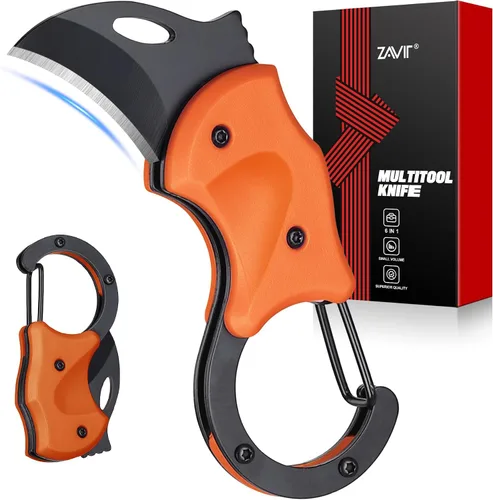 Miniatura 8 de ZAVIT Regalos para hombres, hermano, cuchillo de bolsillo pequeño para hombres, rellenos de calcetines de Navidad, llavero, cortador de caja
