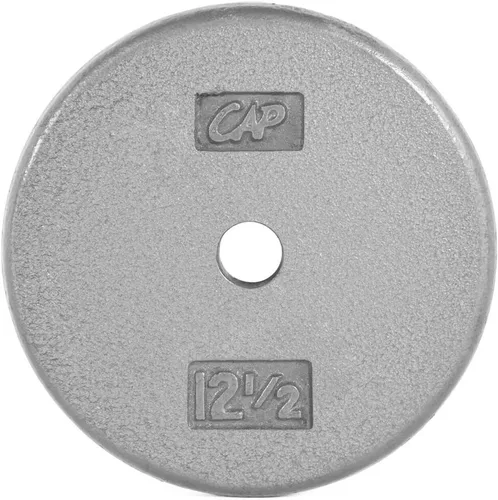 Miniatura 7 de CAP Barbell Placas de peso estándar de hierro fundido de 1 pulgada, individuales y juegos 1.25-50 libras Múltiples opciones Gris