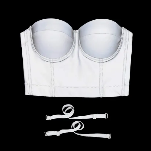Miniatura 5 de ELLACCI Sujetador de corsé metálico reflectante para mujer Metálico