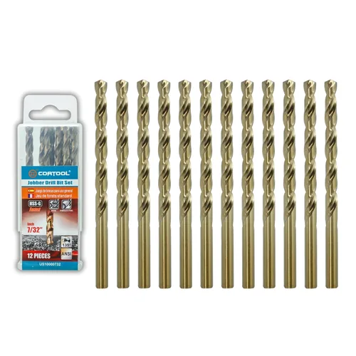 Miniatura 15 de Juego de brocas de cobalto de 1/2 pulgada (6 piezas), juego de brocas de metal M35 HSS de longitud de trabajo para metal duro, acero inoxidable