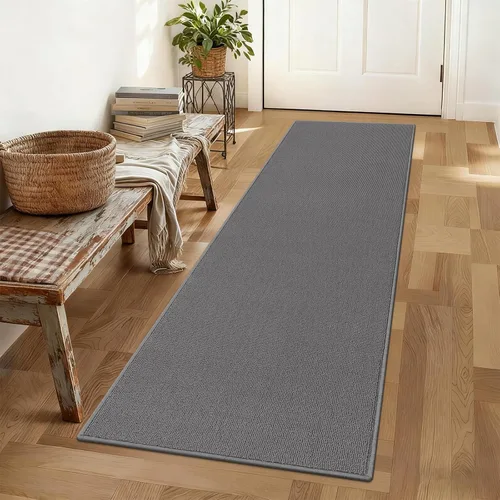 Miniatura 15 de SHACOS Alfombra de pasillo lavable de 2 x 8 pies, con parte trasera de goma antideslizante, resistente a las manchas, alfombra de cocina