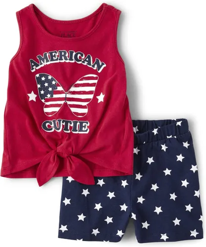 The Children's Place baby-girls And Toddler Girls Sleeveless Tank Top and Shorts, 2 Pc SetShirt