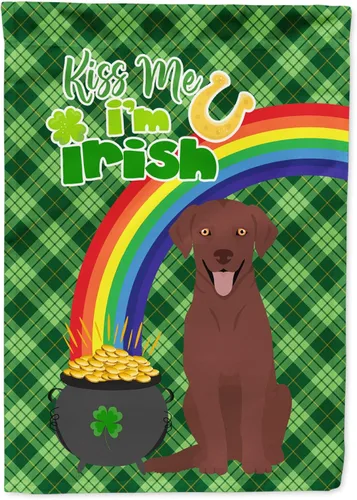 Miniatura 6 de Caroline's Treasures WDK4731GF - Bandera decorativa para jardín del día de San Patricio, color negro y tostado, Airedale Terrier, para jardín