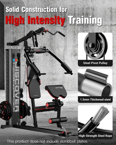 Miniatura 4 de HARISON Gimnasio en casa - Equipo de entrenamiento de cuerpo completo, equipo de ejercicio, equipo de fitness, equipo multifuncional de gimnasio