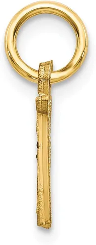 Miniatura 2 de Colgante de oro amarillo macizo de 14 quilates letra A alfabeto 0669in x 0394in