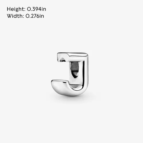 Miniatura 155 de Colgante de plata de ley 925 con letra PANDORA