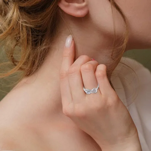 Miniatura 5 de STARCHENIE Anillo infinito para mujer, anillo de plata de ley 925, Plata de ley 925, metal