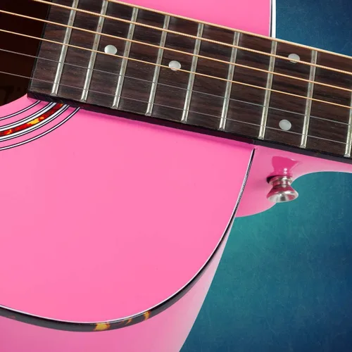 Miniatura 4 de ¡Hola! Guitarras acústicas dreadnought de lujo, Rosado