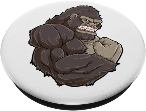 Miniatura 2 de Fitness Grip Gorilla At the Gym - Musculación de pesas para entrenamiento - PopSockets Grip y Stand para teléfonos y tabletas