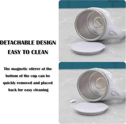 Miniatura 3 de Taza autoagitación - Taza magnética eléctrica automática para café, taza de mezcla giratoria linda, para remover café/té/chocolate caliente/leche