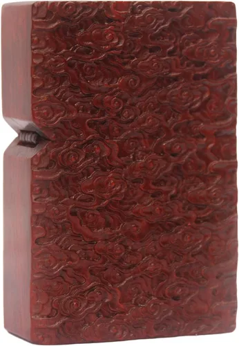 Miniatura 32 de Carcasa exterior de palisandro Huanghuali natural tallado para módulo Zippo (1000 brazos Avalokiteshvara de la diosa 3#)