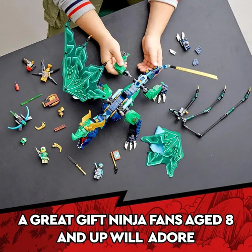 Miniatura 6 de LEGO NINJAGO - Juguete de dragón legendario de Lloyd's, 71766 con figuras de serpiente y minifigura NYA, serie coleccionable de bandera de misión