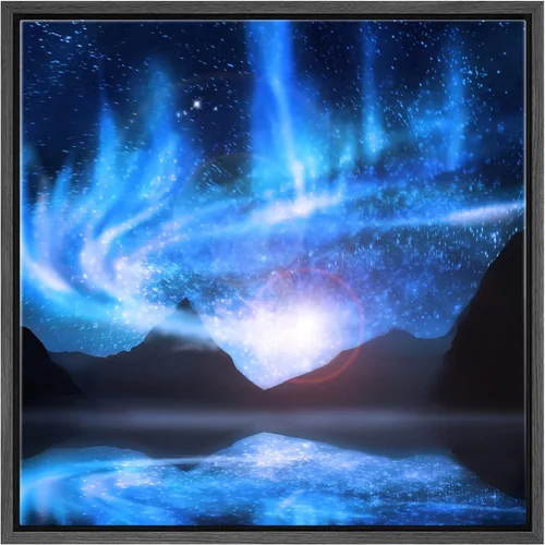 Miniatura 72 de Lienzo decorativo con diseño de un hermoso paisaje, para la decoración del hogar, The Cosmic Cloud, 12" x 12
