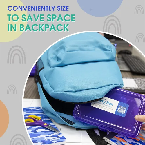 Miniatura 6 de BAZIC PRODUCTS Basix - Caja multiusos para escritorio, oficina, escuela, caja de 24 unidades Claro