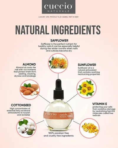 Miniatura 4 de Cuccio Naturale Aceite Revitalizante para Cutículas - Aceite Hidratante para Reparar Cutículas Durante la Noche - Remedio para Piel Dañada y Uñas