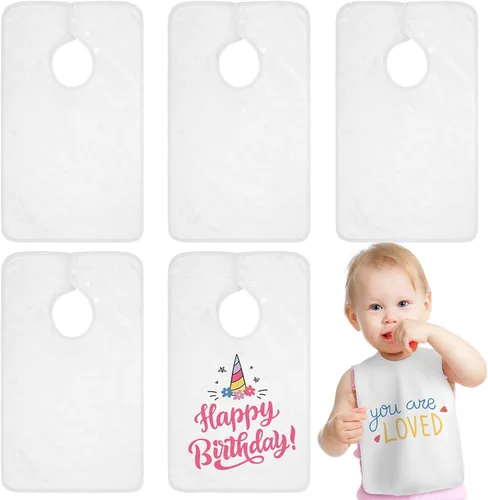 Miniatura 11 de Hercicy Baberos de cobertura completa con capucha para bebés y niños pequeños de felpa con botón de presión para niños de 0 a 4 años, unisex
