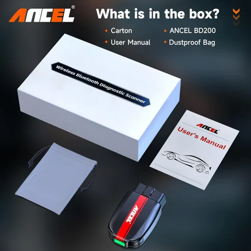 Miniatura 9 de ANCEL Escáner BD200 OBD2 Bluetooth - Lector de código y herramientas de escaneo de diagnóstico del motor con prueba de batería de automóvil