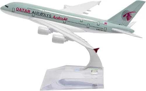 Miniatura 6 de 1:400 A380 Qatar Airways Avión Modelo Simulación Avión Modelo Avión Avión Modelo Aviación Aviación Modelo Kit de Aviación para Colección