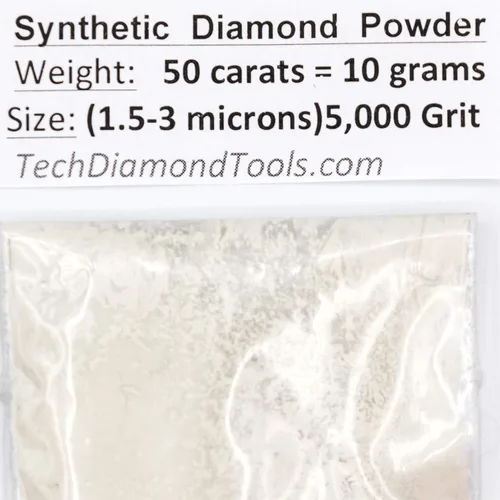 Miniatura 17 de TechDiamondTools Polvo de diamante para pulir vidrio, cuarzo, mármol, piedra, piedra, parabrisas, travertino, grano 14,000, grano 14,000, 0-1