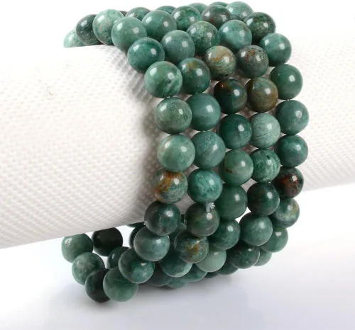 Miniatura 3 de Justinstones - Pulsera elástica de cuentas redondas de 8 mm, 7 pulgadas, unisex, sin metal, JUS-150730-11